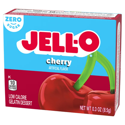 Product image of Jell-O Sugar-Free Gelatin Mix Black Cherry Boxes 0.3 oz 0.3 oz Pack of 6