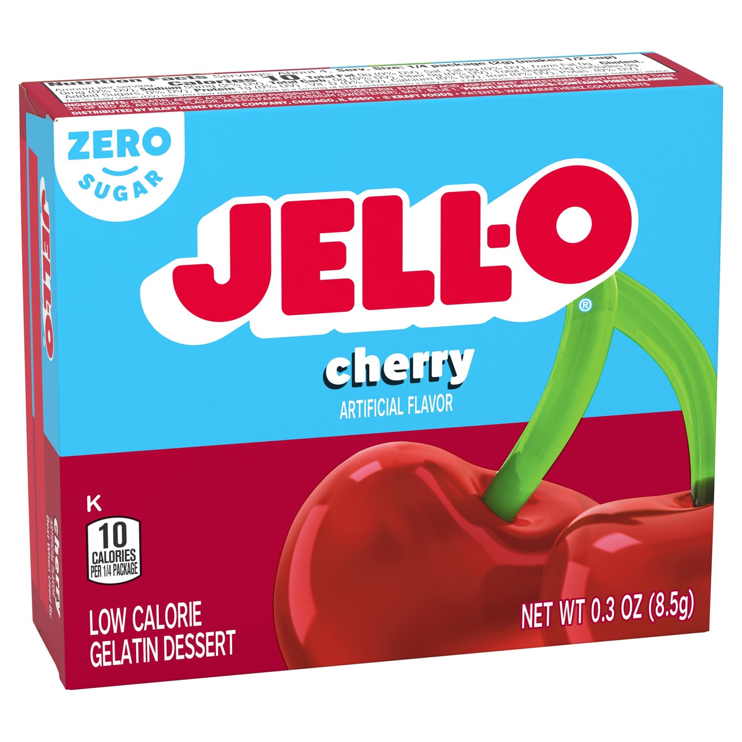Product image of Jell-O Sugar-Free Gelatin Mix Black Cherry Boxes 0.3 oz 0.3 oz Pack of 6