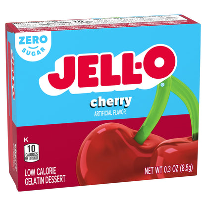 Product image of Jell-O Sugar-Free Gelatin Mix Black Cherry Boxes 0.3 oz 0.3 oz Pack of 6