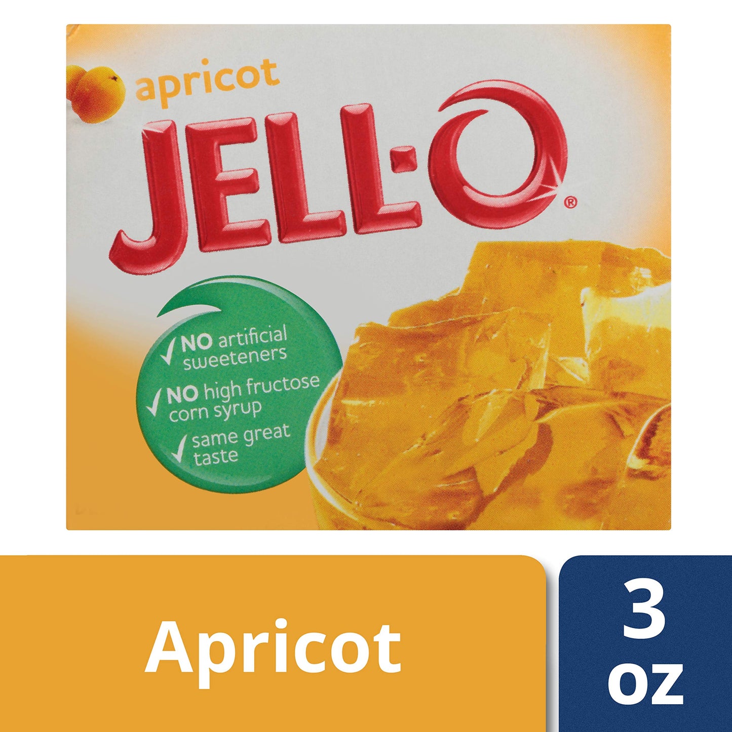 Product image of Jell-O Apricot Gelatin Mix Boxes 3 oz 3 oz Pack of 6