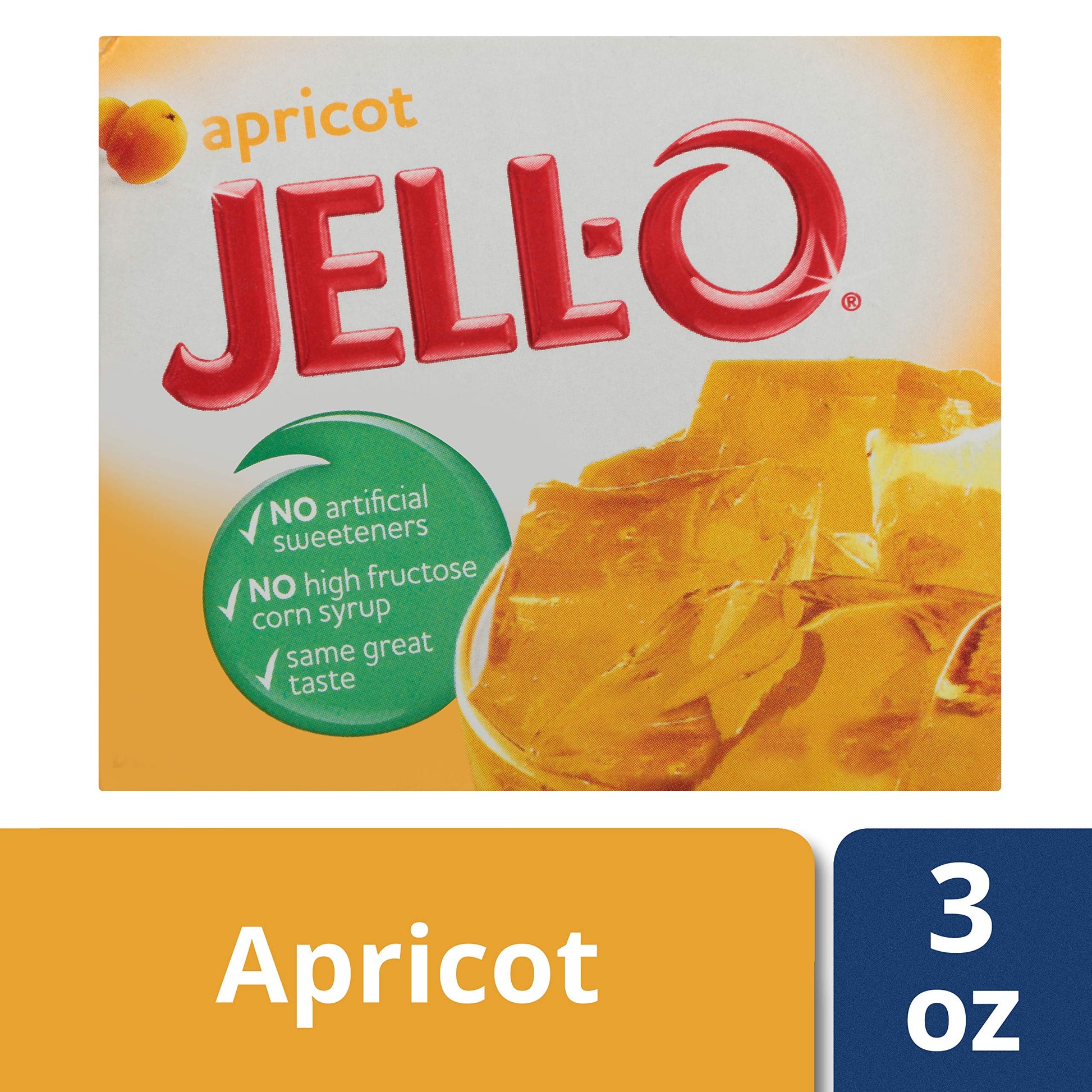 Product image of Jell-O Apricot Gelatin Mix Boxes 3 oz 3 oz Pack of 6