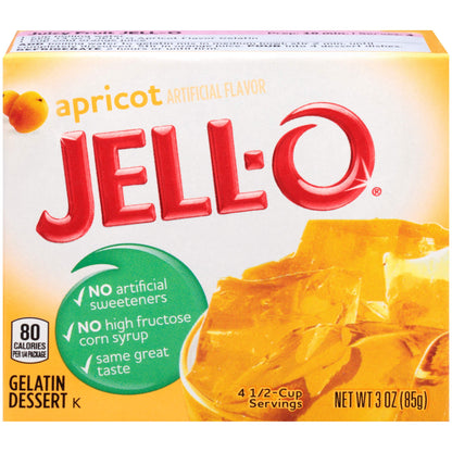 Product image of Jell-O Apricot Gelatin Mix Boxes 3 oz 3 oz Pack of 6