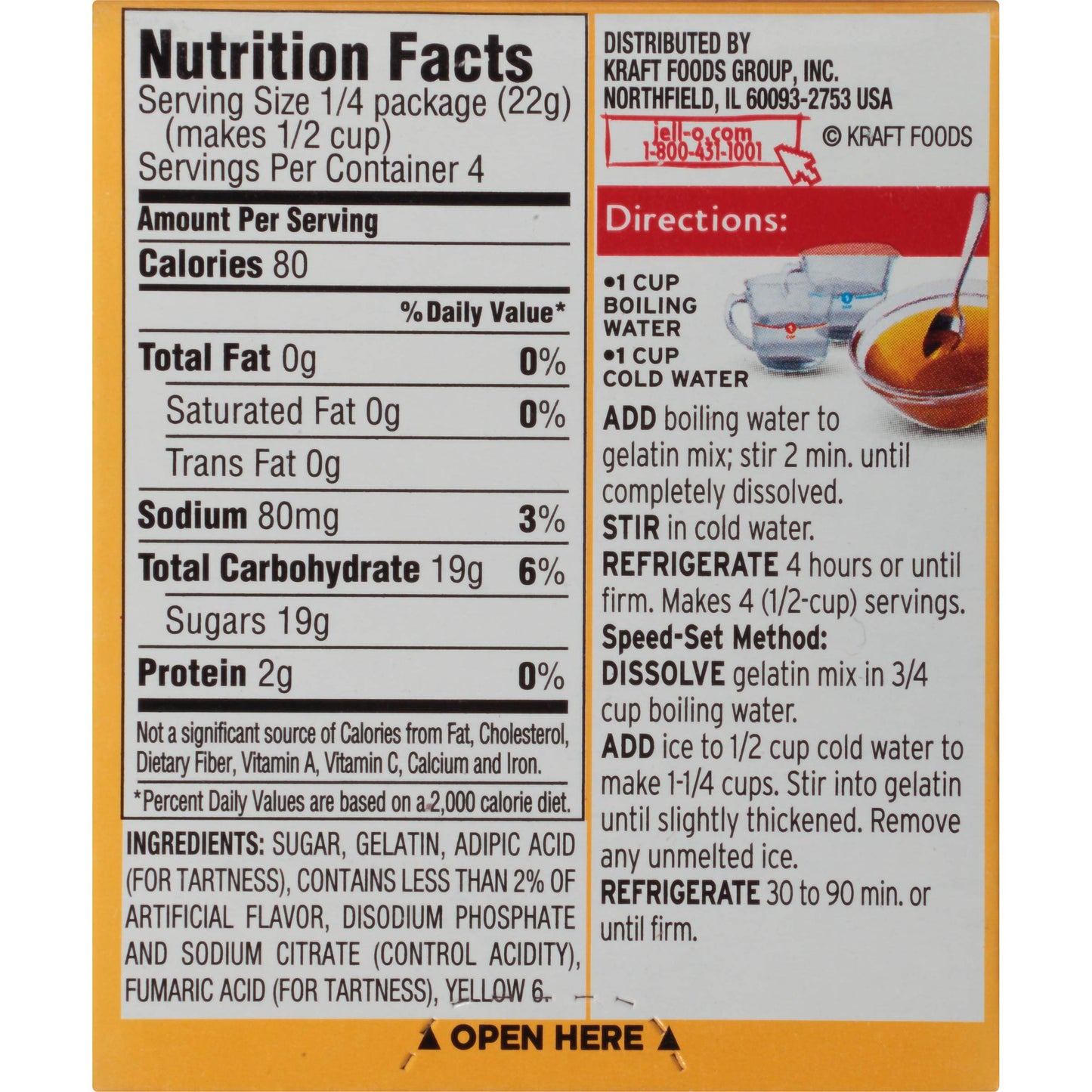 Product image of Jell-O Apricot Gelatin Mix Boxes 3 oz 3 oz Pack of 6