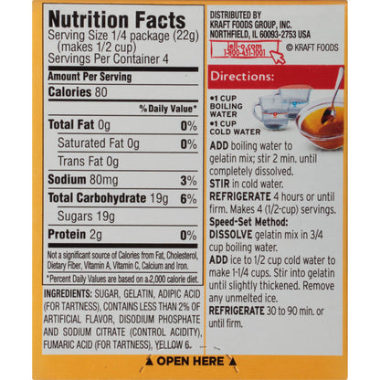 Product image of Jell-O Apricot Gelatin Mix Boxes 3 oz 3 oz Pack of 6