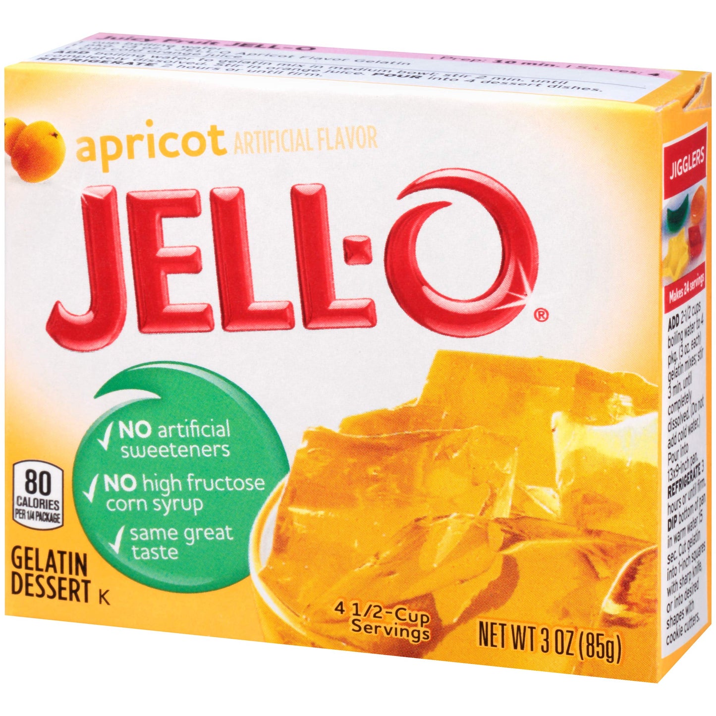 Product image of Jell-O Apricot Gelatin Mix Boxes 3 oz 3 oz Pack of 6