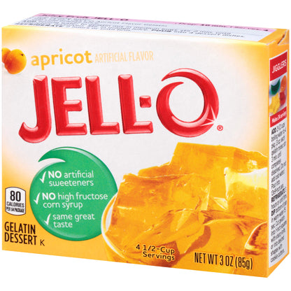 Product image of Jell-O Apricot Gelatin Mix Boxes 3 oz 3 oz Pack of 6