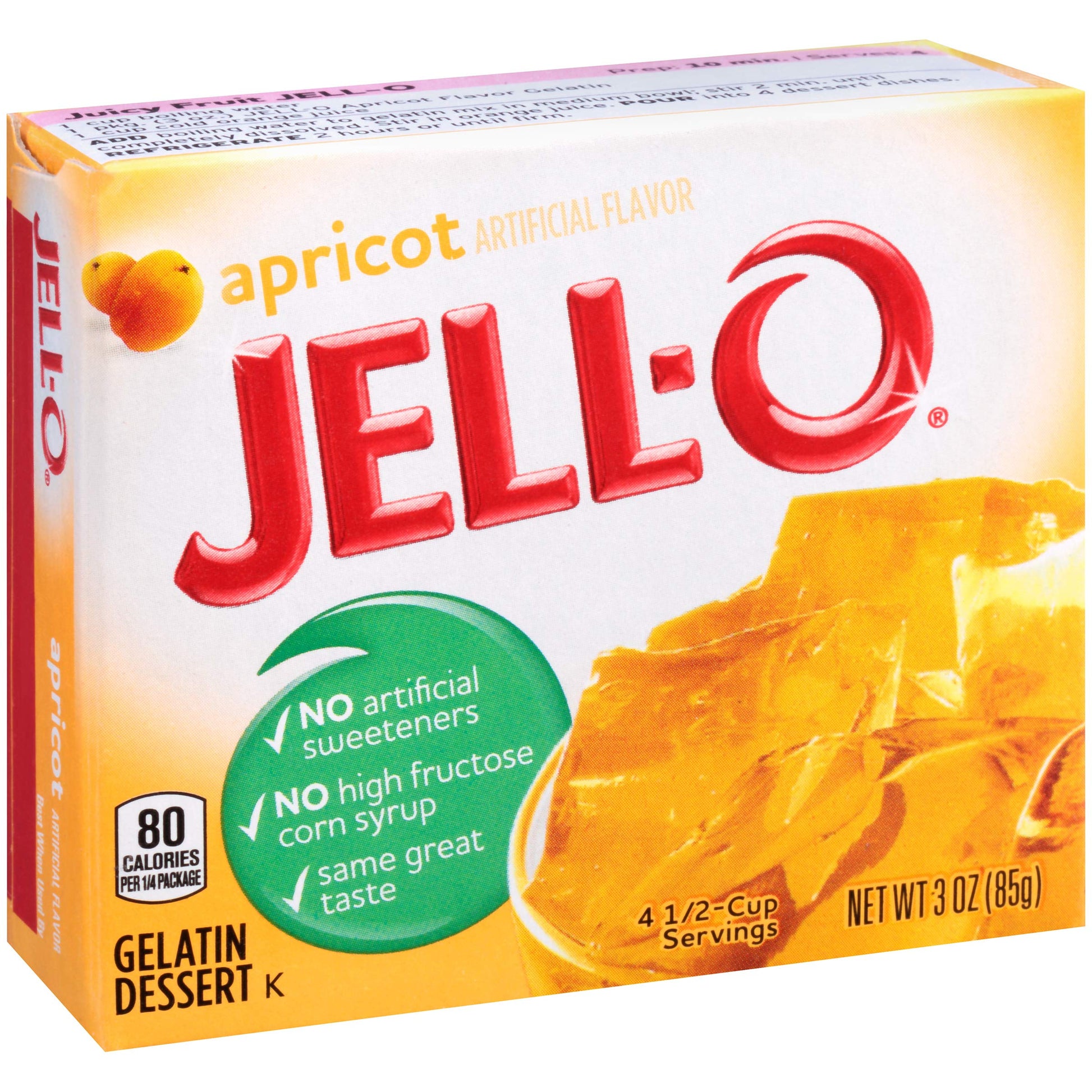 Product image of Jell-O Apricot Gelatin Mix Boxes 3 oz 3 oz Pack of 6