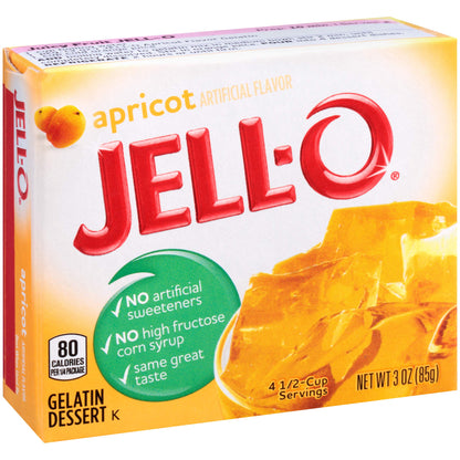 Product image of Jell-O Apricot Gelatin Mix Boxes 3 oz 3 oz Pack of 6