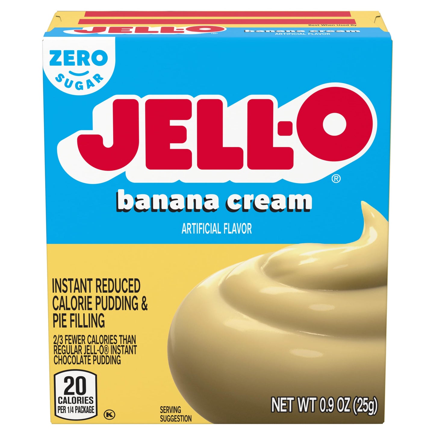 Product image of Jell-O Sugar-Free Fat Free Instant Banana Pudding and Pie Filling Boxes 0.9 oz 0.9 oz Pack of 6