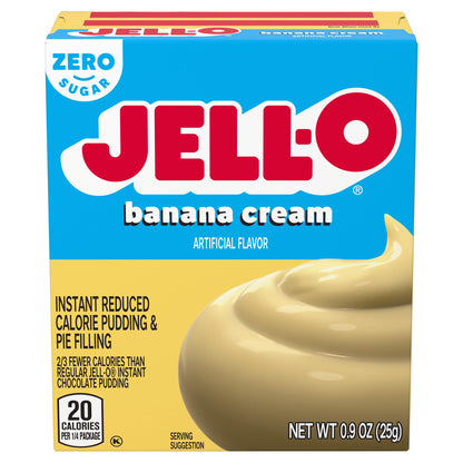 Product image of Jell-O Sugar-Free Fat Free Instant Banana Pudding and Pie Filling Boxes 0.9 oz 0.9 oz Pack of 6