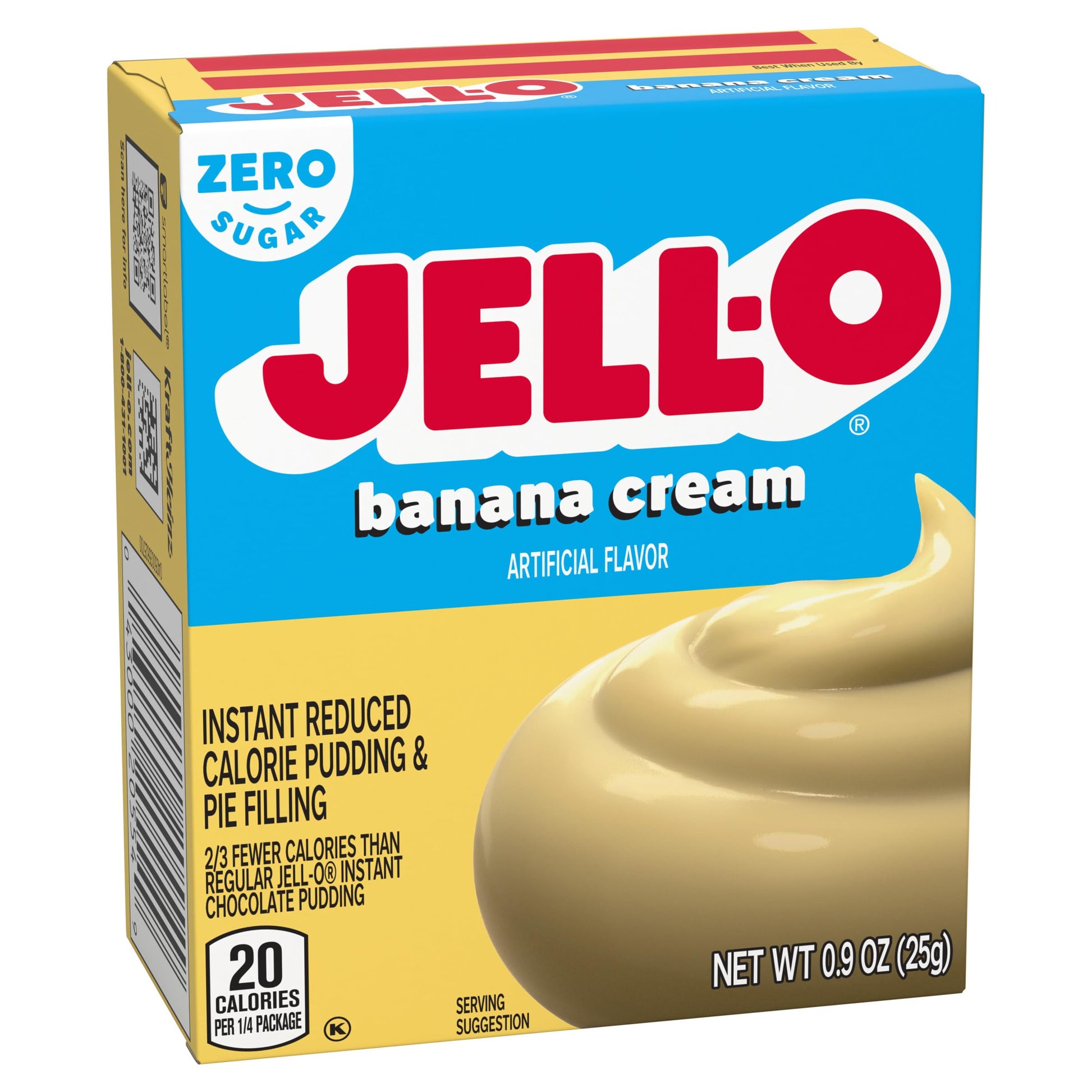 Product image of Jell-O Sugar-Free Fat Free Instant Banana Pudding and Pie Filling Boxes 0.9 oz 0.9 oz Pack of 6