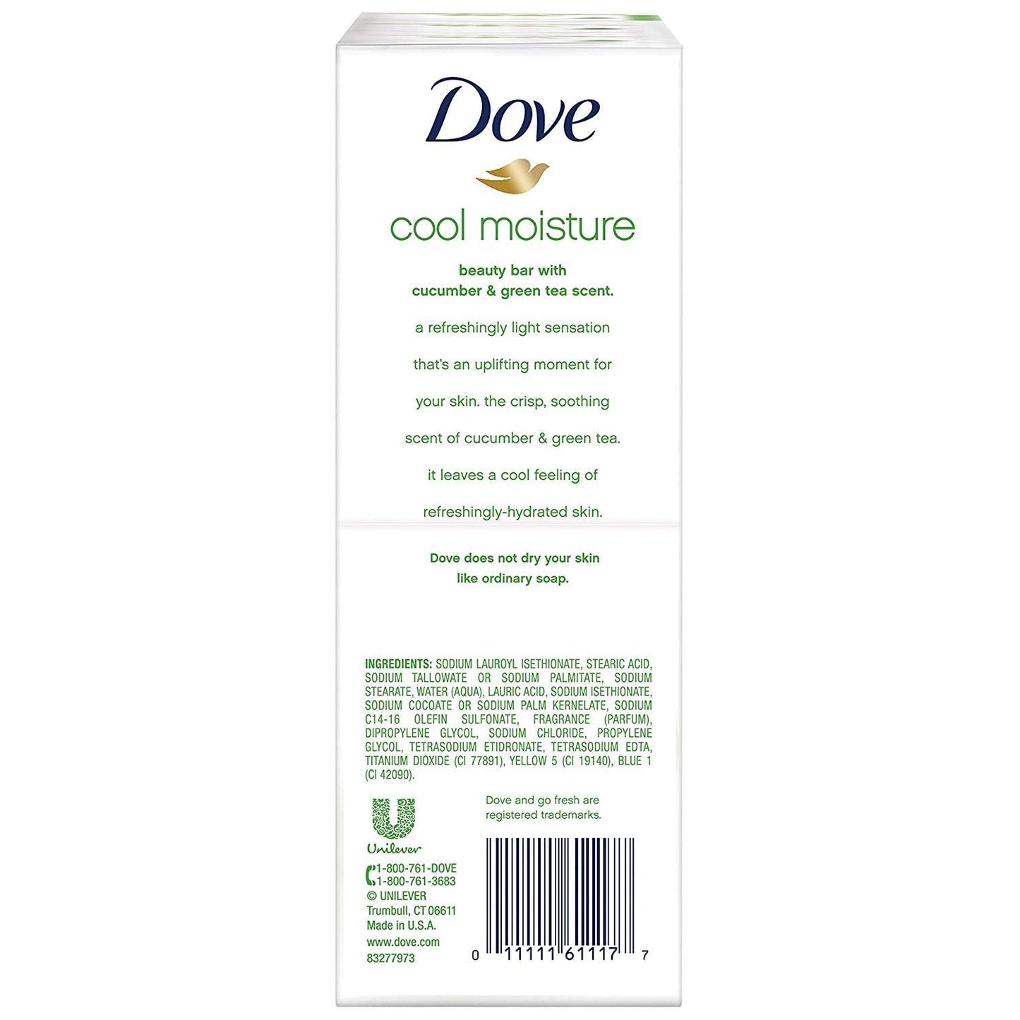 Product image of Dove Go Fresh Beauty Bar Cool Moisture 6 ct 4 oz 4 oz Pack of 2