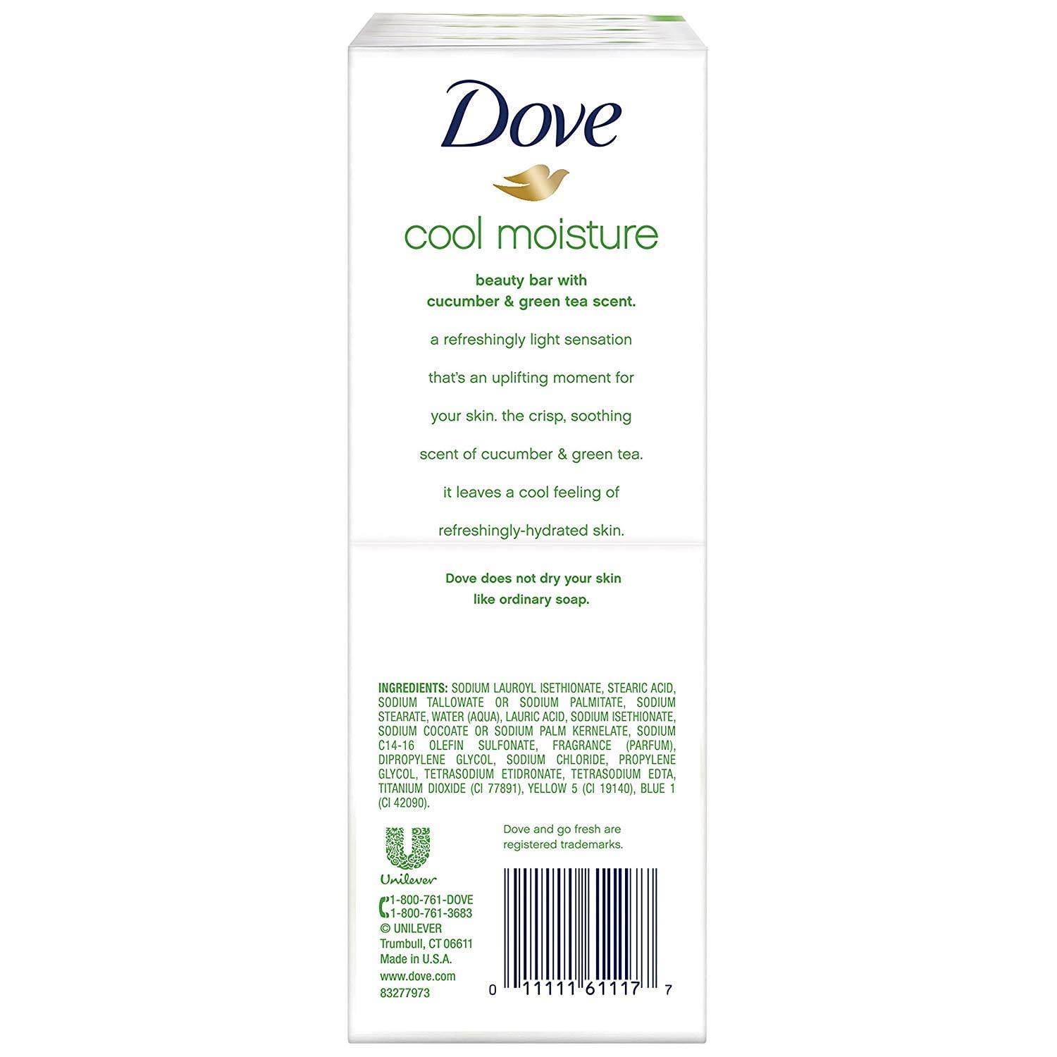Product image of Dove Go Fresh Beauty Bar Cool Moisture 6 ct 4 oz 4 oz Pack of 2
