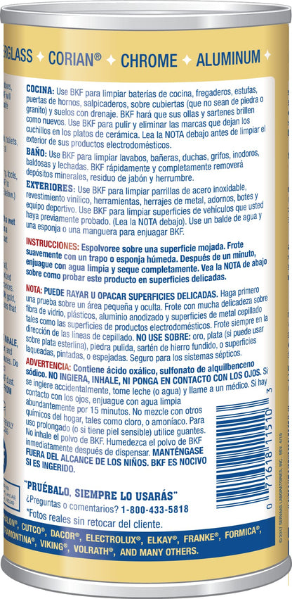 Product image of Bar Keepers Friend Powder Cleanser Multipurpose Cleaner Stain Remover for Bathroom Kitchen and Outdoor Use