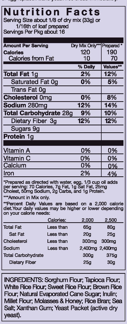 Product image of Pamela's Products Gluten Free Bread Mix 19 oz 19 oz