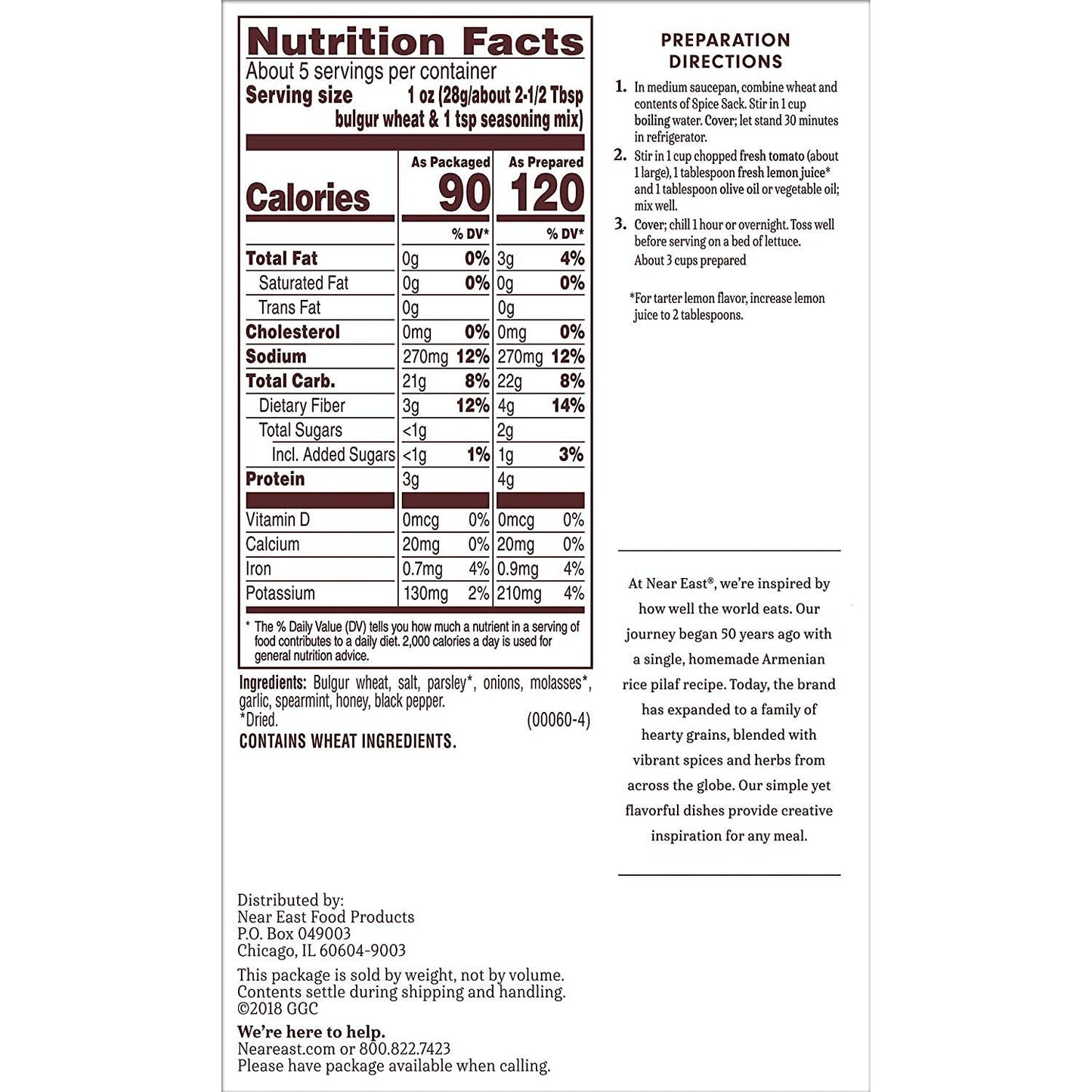 Product image of Near East Rice Mix Taboule 5.2 oz 5.2 oz