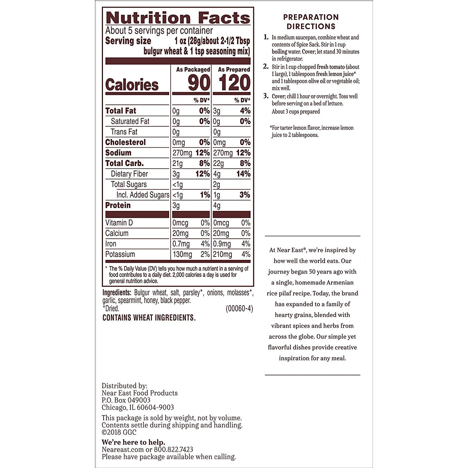 Product image of Near East Rice Mix Taboule 5.2 oz 5.2 oz