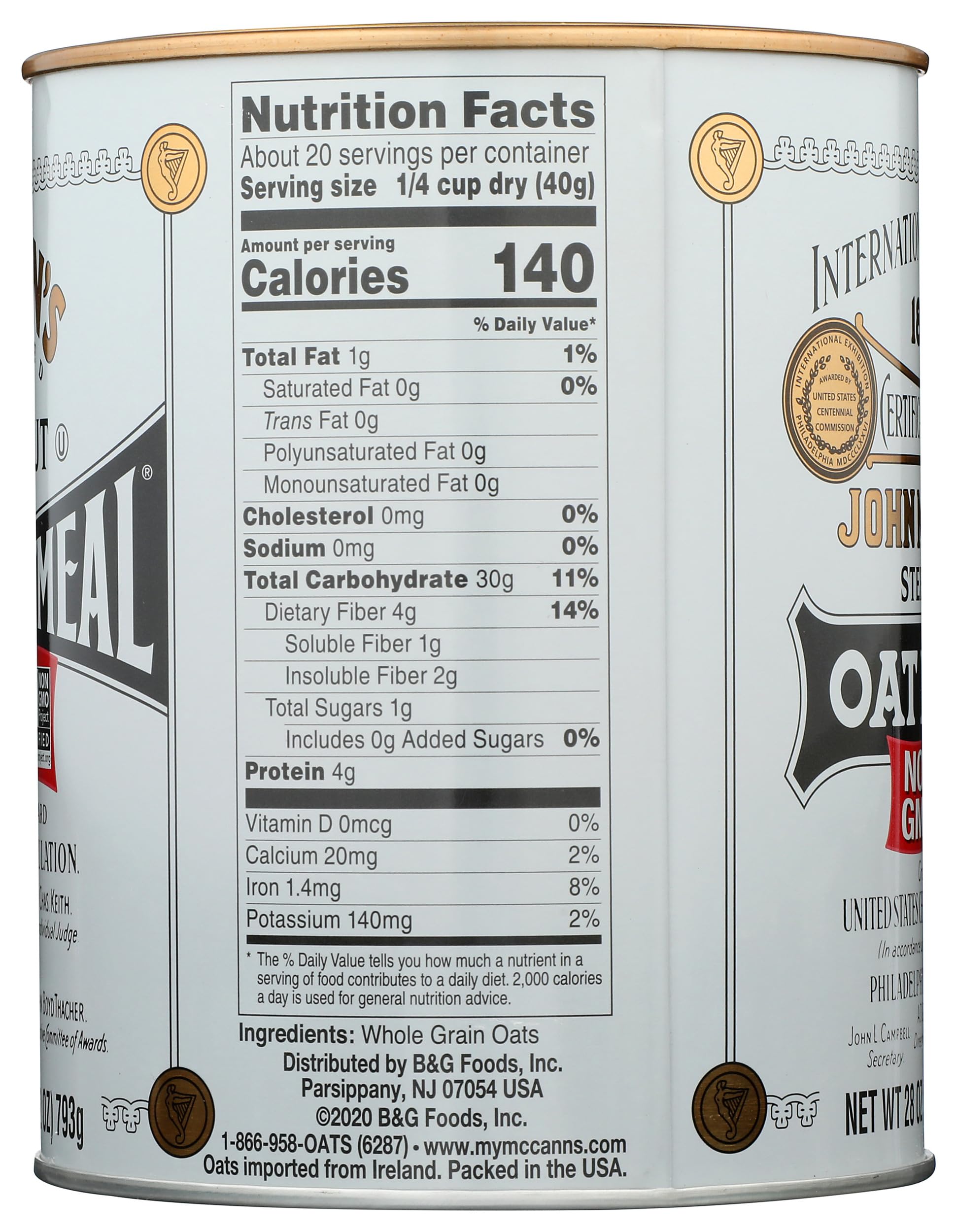 Product image of McCann's Irish Oatmeal Steel Cut Tin 28 oz 28 oz