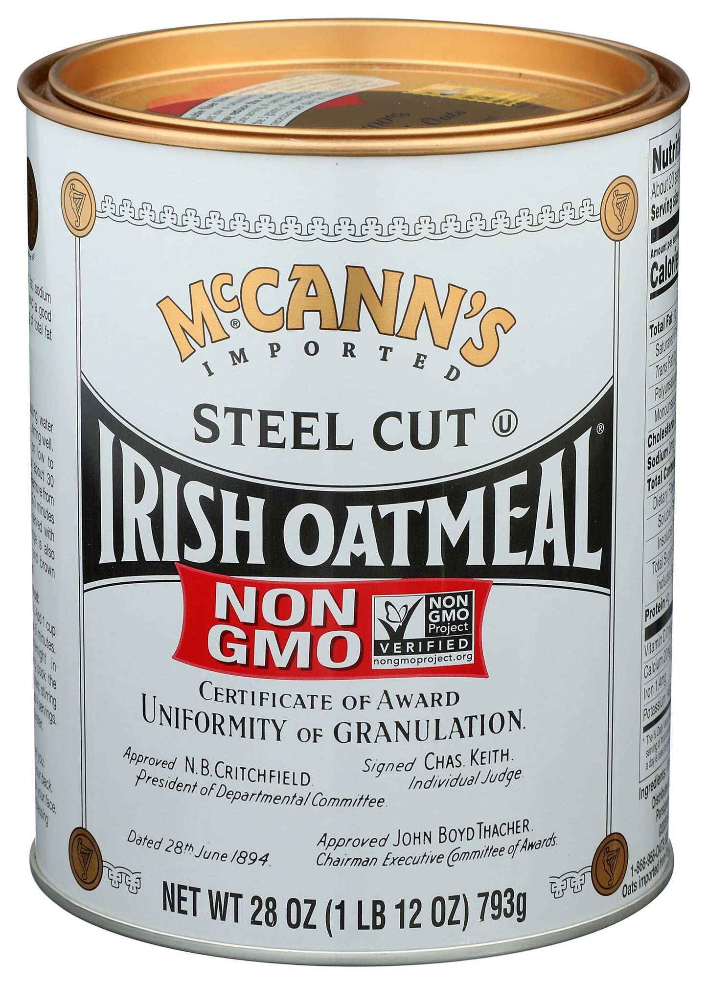 Product image of McCann's Irish Oatmeal Steel Cut Tin 28 oz 28 oz
