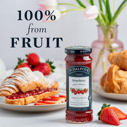 Product image of St. Dalfour Strawberry Fruit Spread 100% from Fruit No Artificial Ingredients Non-GMO No Cane Sugars All