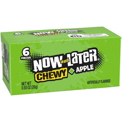 Product image of Now and Later Soft Taffy Chews Candy Apple Bar 0.93 oz 0.93 oz Pack of 24
