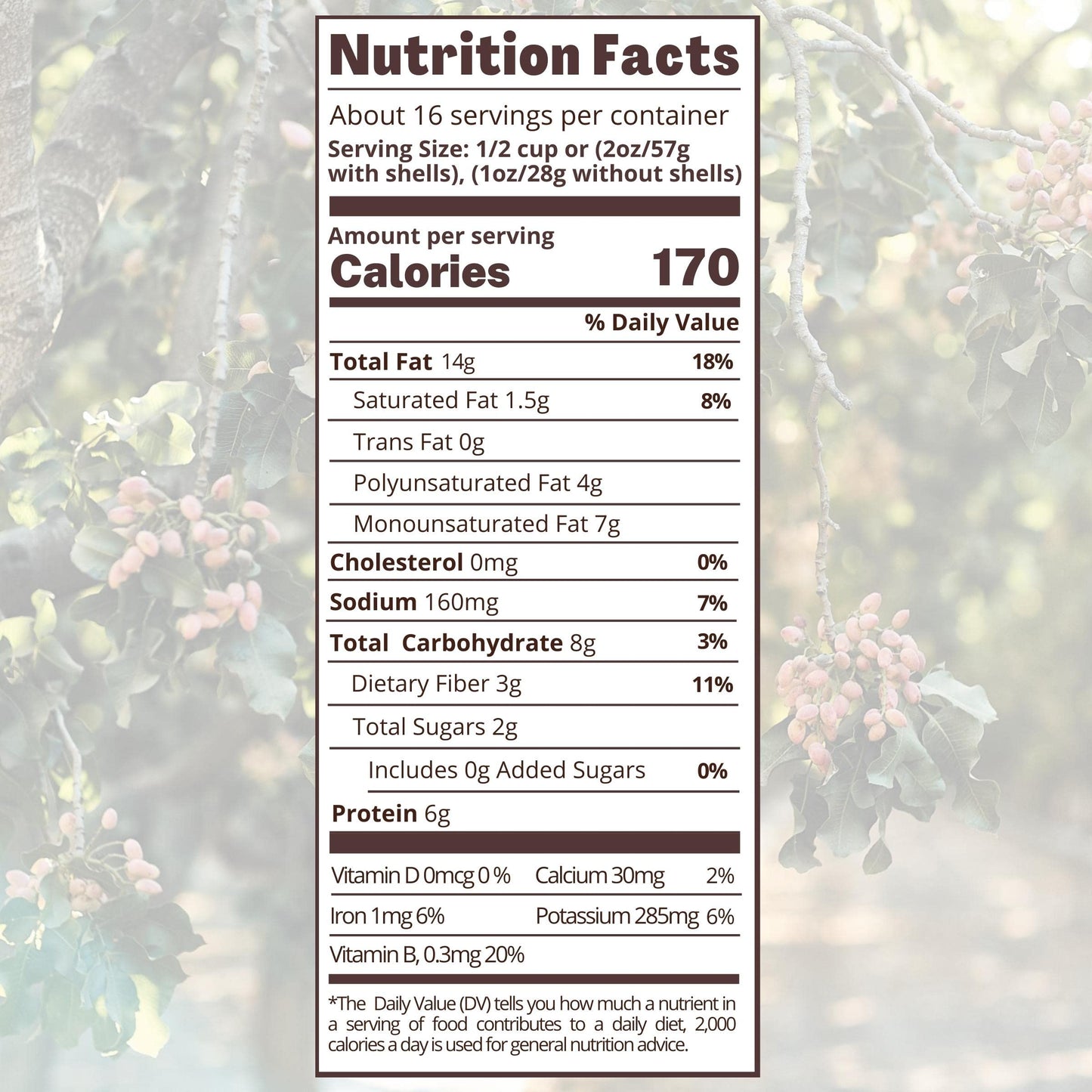 Product image of Nichols Farms California Pistachios Organic Roasted Salted Sea Salt 2 lb Bag