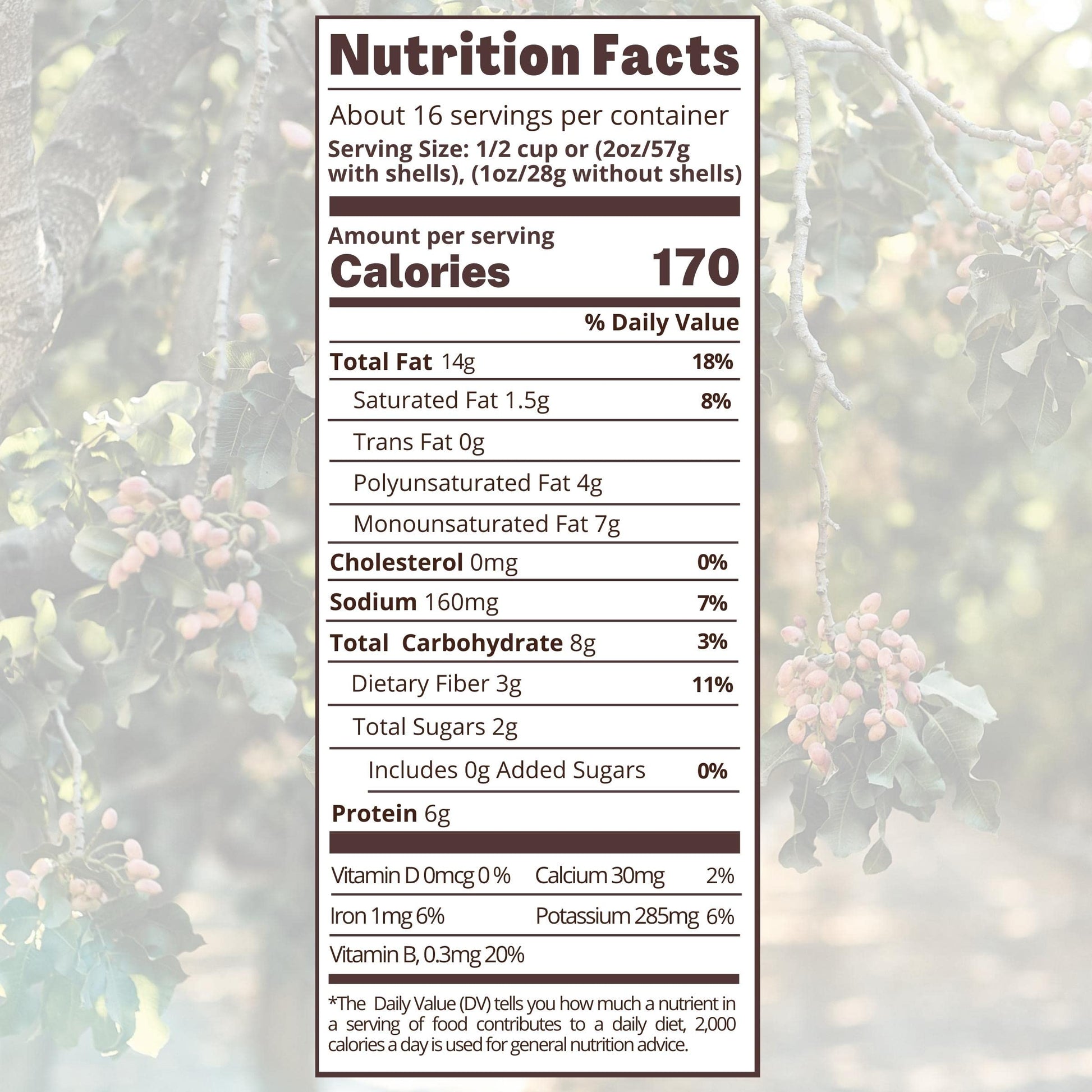 Product image of Nichols Farms California Pistachios Organic Roasted Salted Sea Salt 2 lb Bag