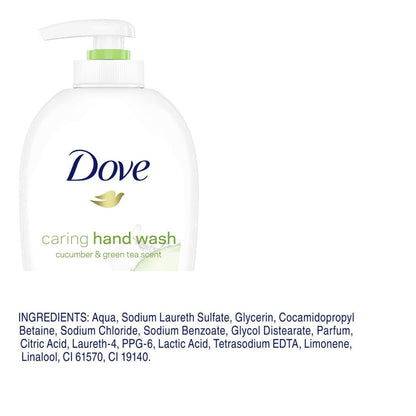 Product image of Dove Caring Hand Wash Fresh Touch Cucumber and Green Tea 8.45 fl oz 8.45 fl oz Pack of 6