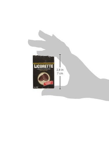 Product image of LICORETTE Licorice Flavored Pastilles Sugar Free Boxes Direct From Australia 0.88 oz 0.88 oz Pack of 18