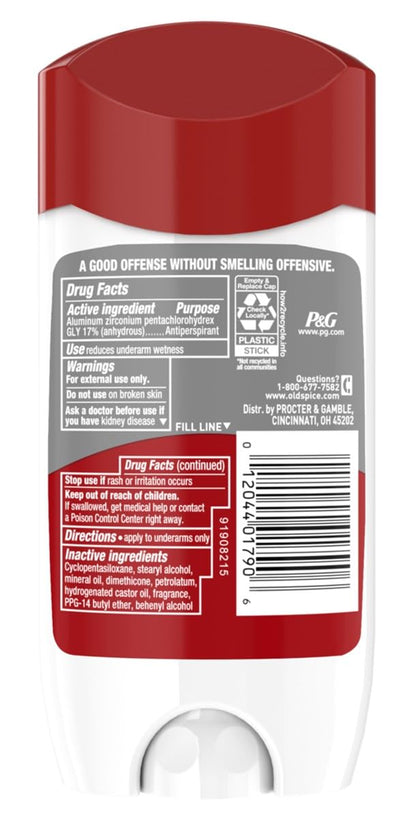 Product image of Old Spice High Endurance Invisible Solid antiperspirant Playmaker Scent 3 oz 3 oz Pack of 2