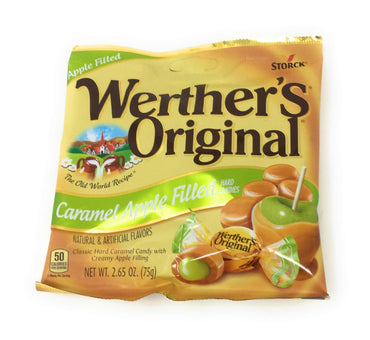 Werther's Original 4-in-1 Caramel Variety Pack! Enjoy Hard Candies, Chewy Caramels, Creamy Filled, and Caramel Apple. Rich, buttery flavor, perfect for sharing!
