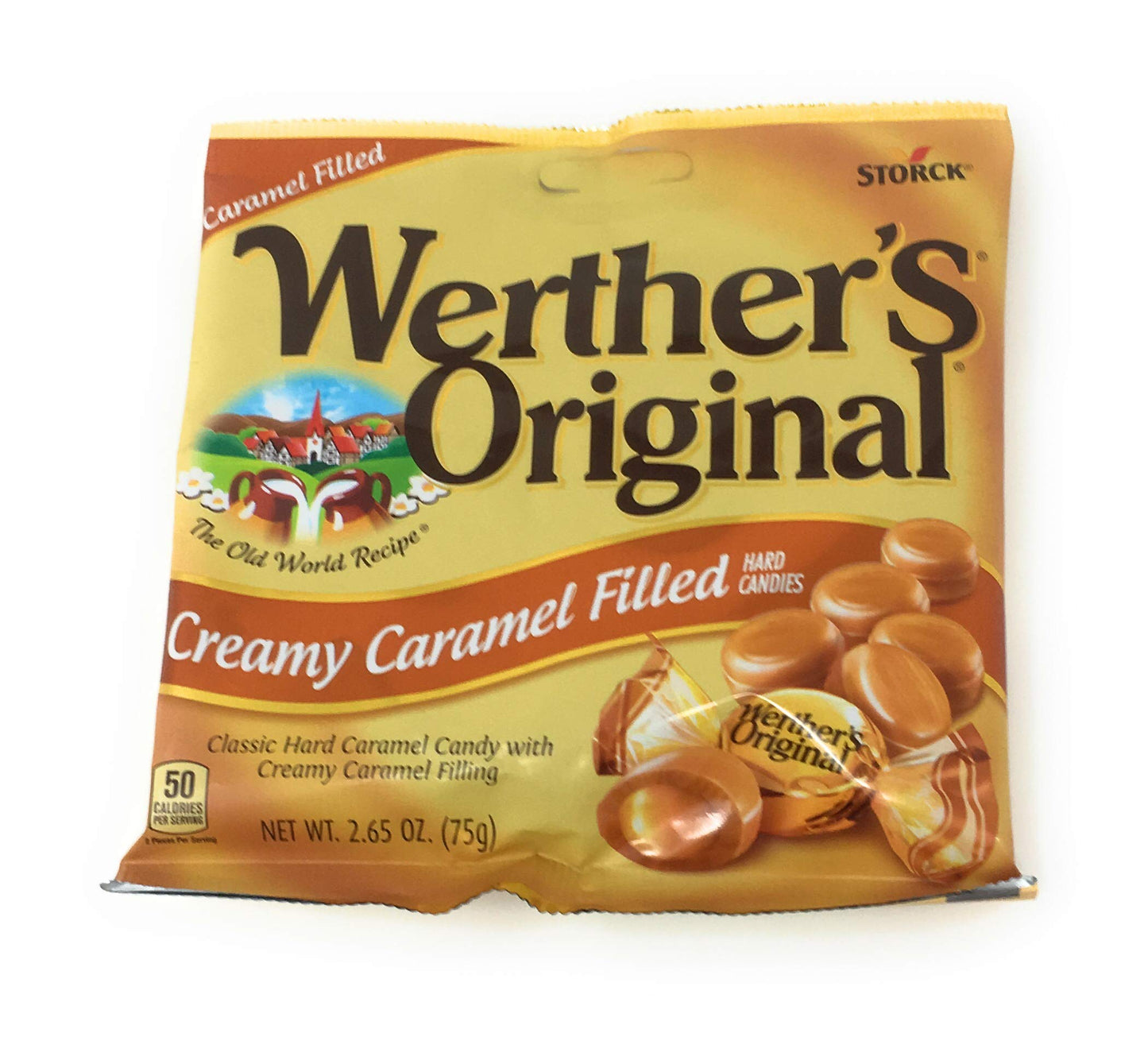 Werther's Original 4-in-1 Caramel Variety Pack! Enjoy Hard Candies, Chewy Caramels, Creamy Filled, and Caramel Apple. Rich, buttery flavor, perfect for sharing!