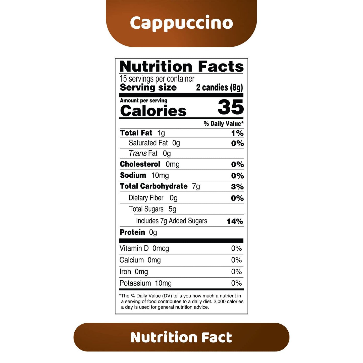 Product image of Kopiko Cappuccino Candy Hard Coffee Candy Real Coffee Extract Indonesia Each 4.23 oz 4.23 oz Pack of 4