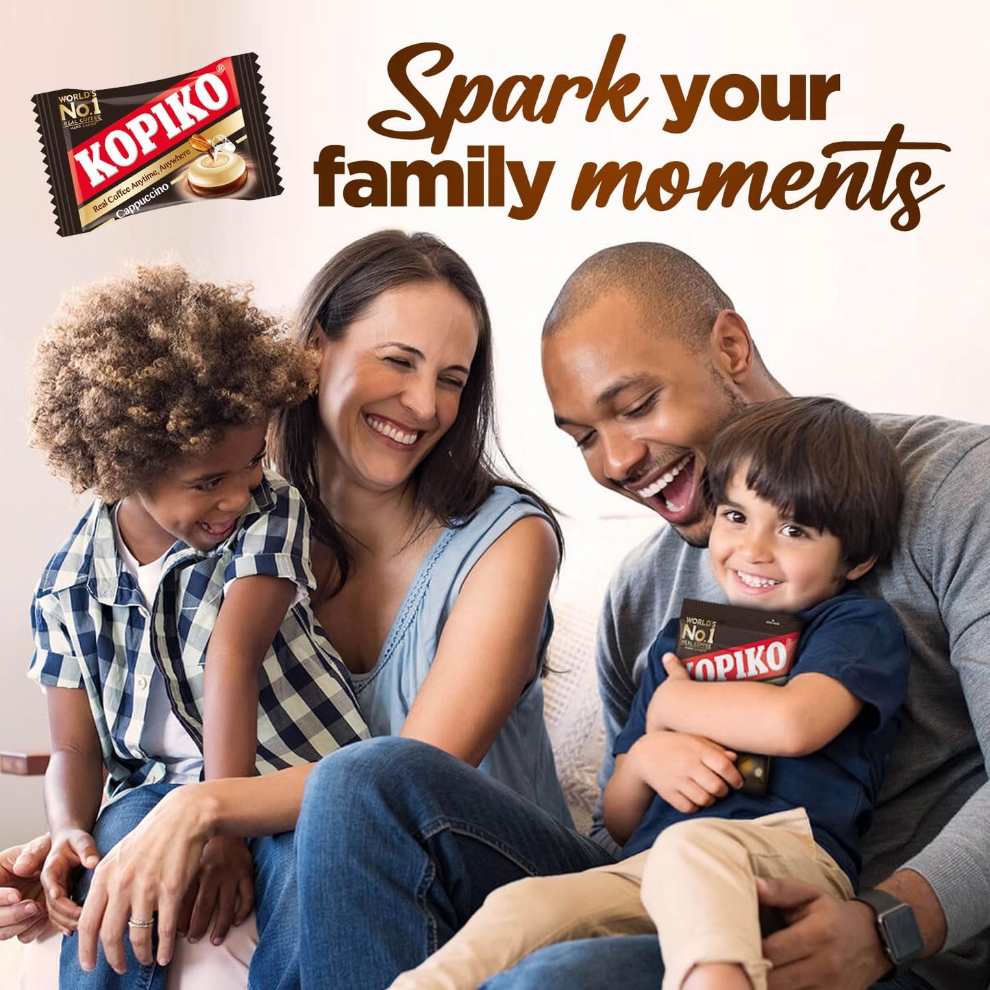 Product image of Kopiko Cappuccino Candy Hard Coffee Candy Real Coffee Extract Indonesia Each 4.23 oz 4.23 oz Pack of 4