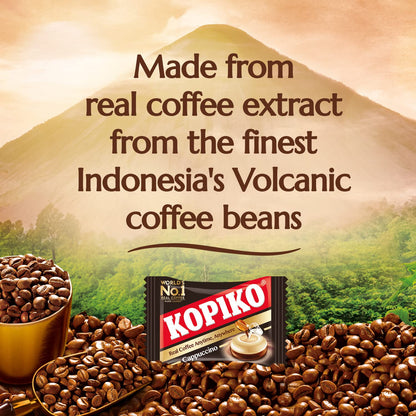 Product image of Kopiko Cappuccino Candy Hard Coffee Candy Real Coffee Extract Indonesia Each 4.23 oz 4.23 oz Pack of 4