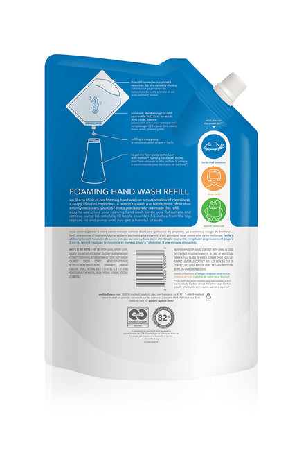 Product image of Method Foaming Hand Wash Refill Pouch Sea Minerals 28 fl oz 28 fl oz Pack of 3