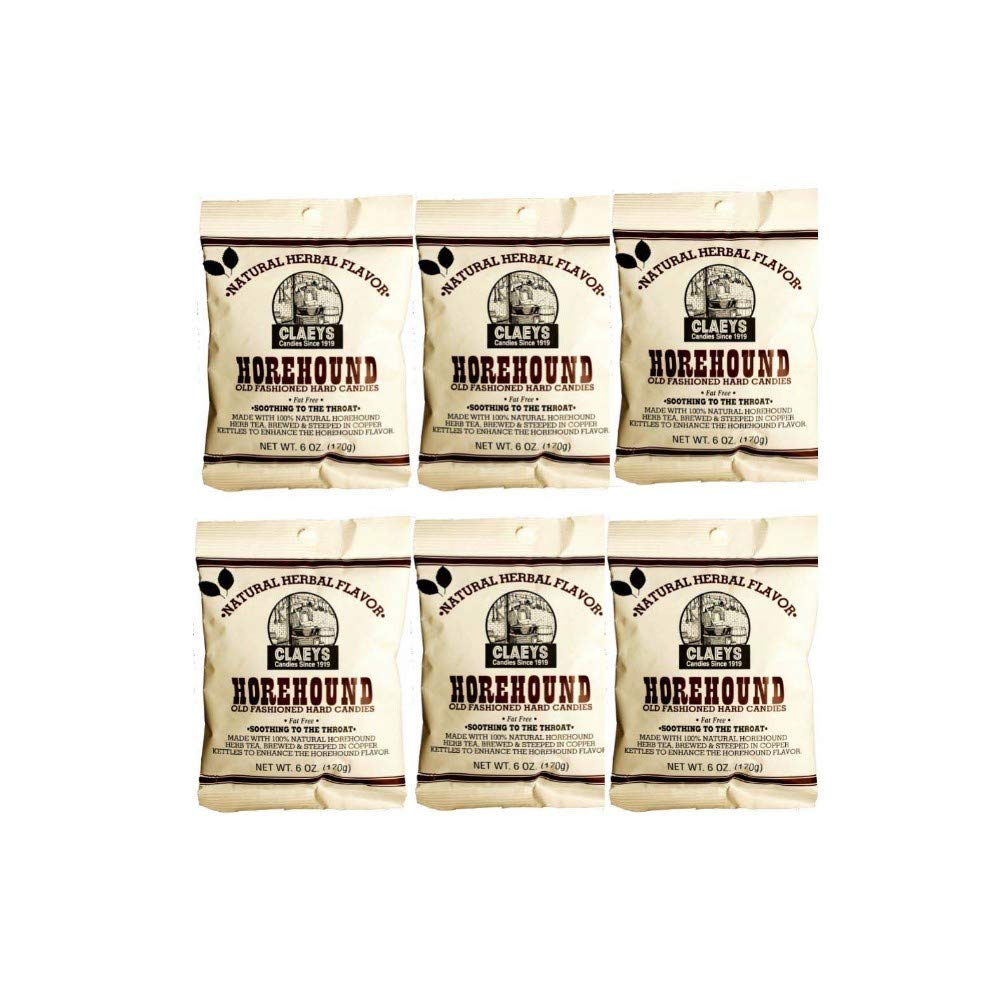 Product image of Claeys Natural Horehound Old Fashion Hard Candy Bags 6 oz 6 oz Pack of 6