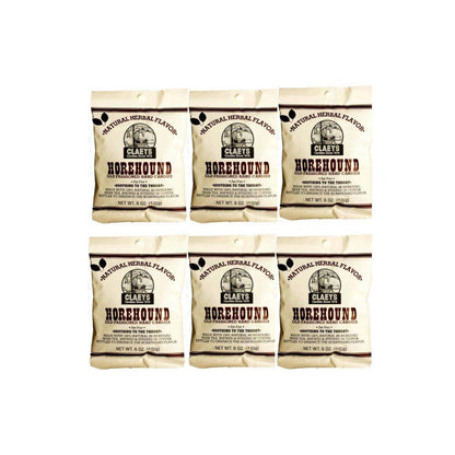 Product image of Claeys Natural Horehound Old Fashion Hard Candy Bags 6 oz 6 oz Pack of 6