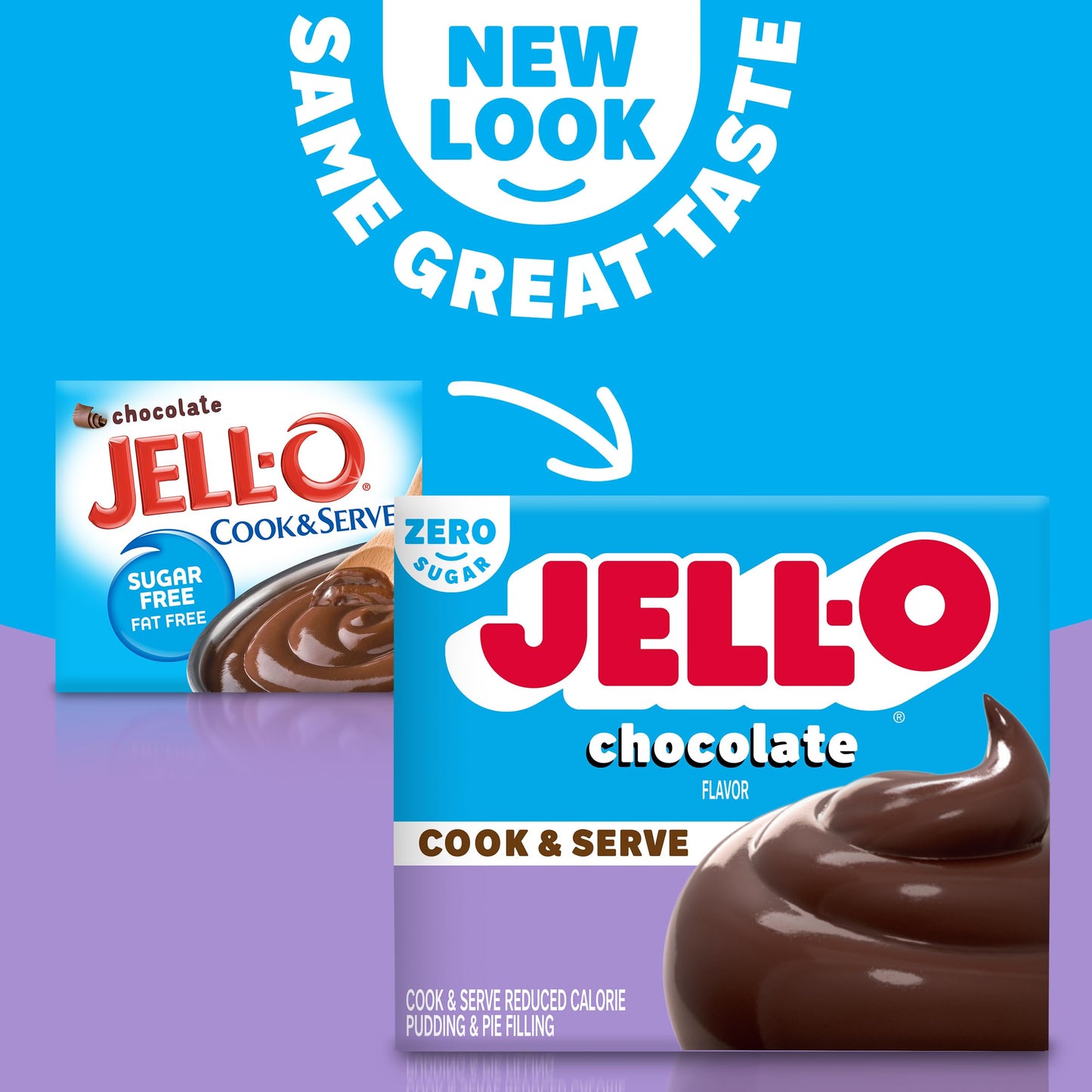 Product image of Jell-O Chocolate Pudding Cook and Serve Sugar Free Box 1.3 oz 1.3 oz Pack of 4