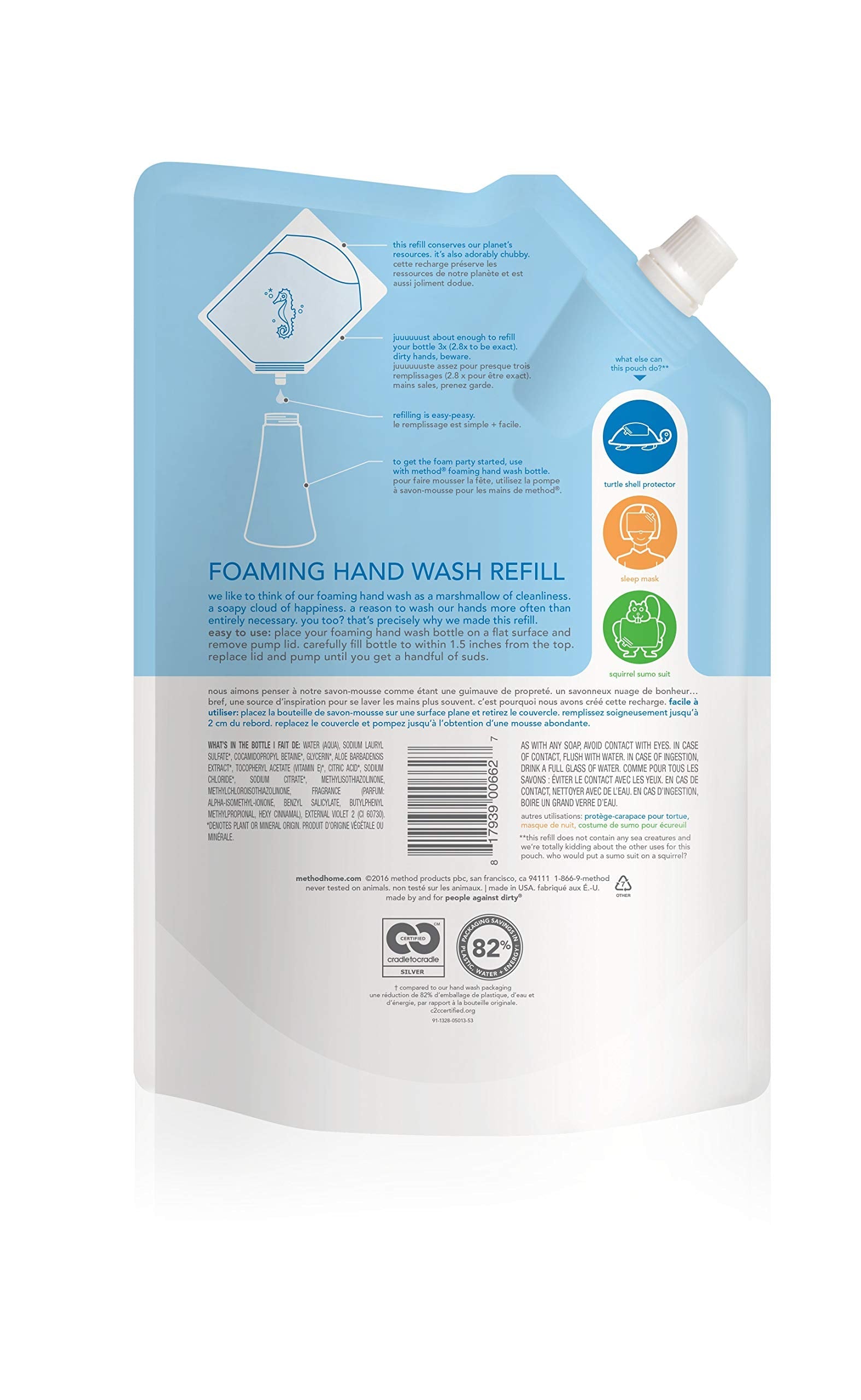 Product image of Method Gel Hand Soap Refill Sweet Water 34 fl oz 34 fl oz Pack of 3