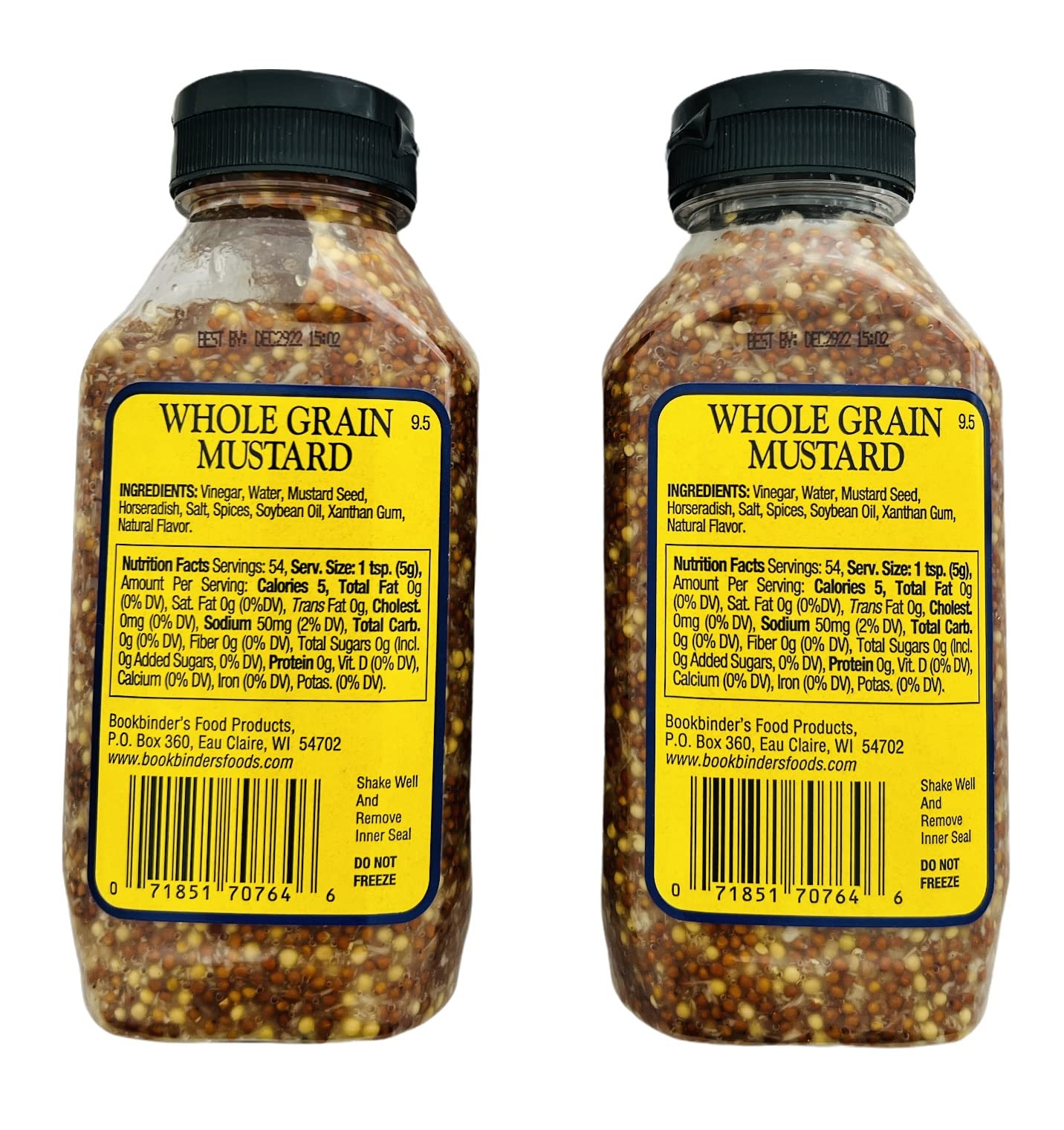 Product image of Bookbinders Stone Ground Whole Grain Mustard Condiment 9.5 oz 9.5 oz