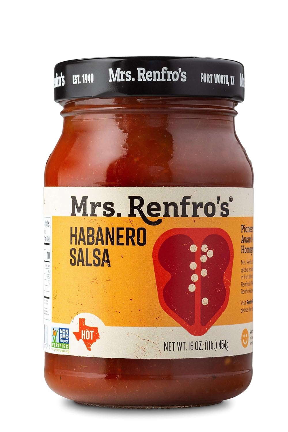 Product image of Mrs. Renfro's Habanero Hot Salsa 16 oz 16 oz Pack of 2