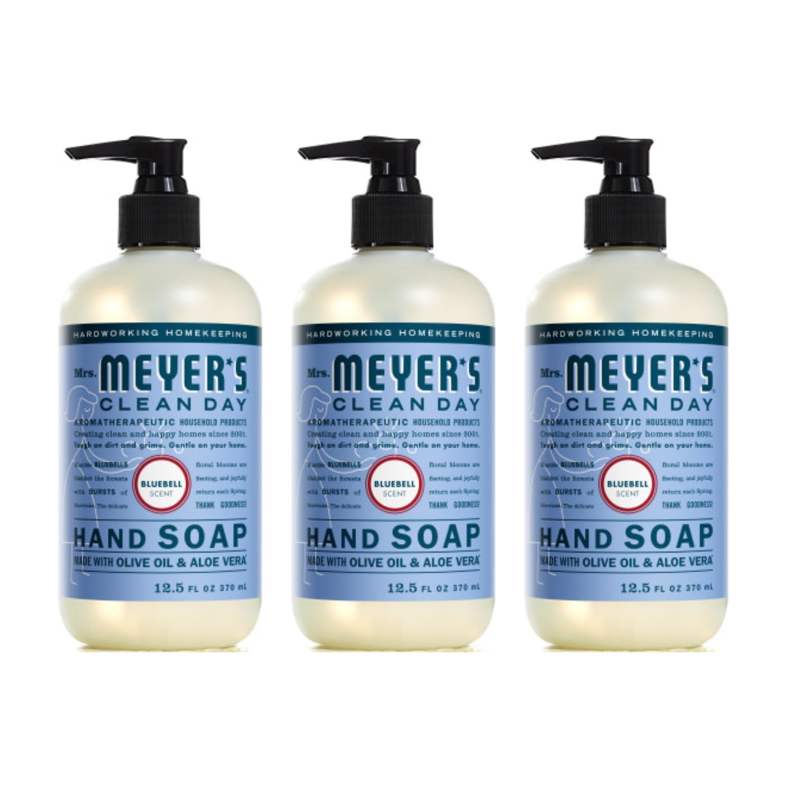 Product image of Mrs. MEYER'S Clean Day Bluebell Hand Soap 12.5 fl oz 12.5 fl oz Pack of 3