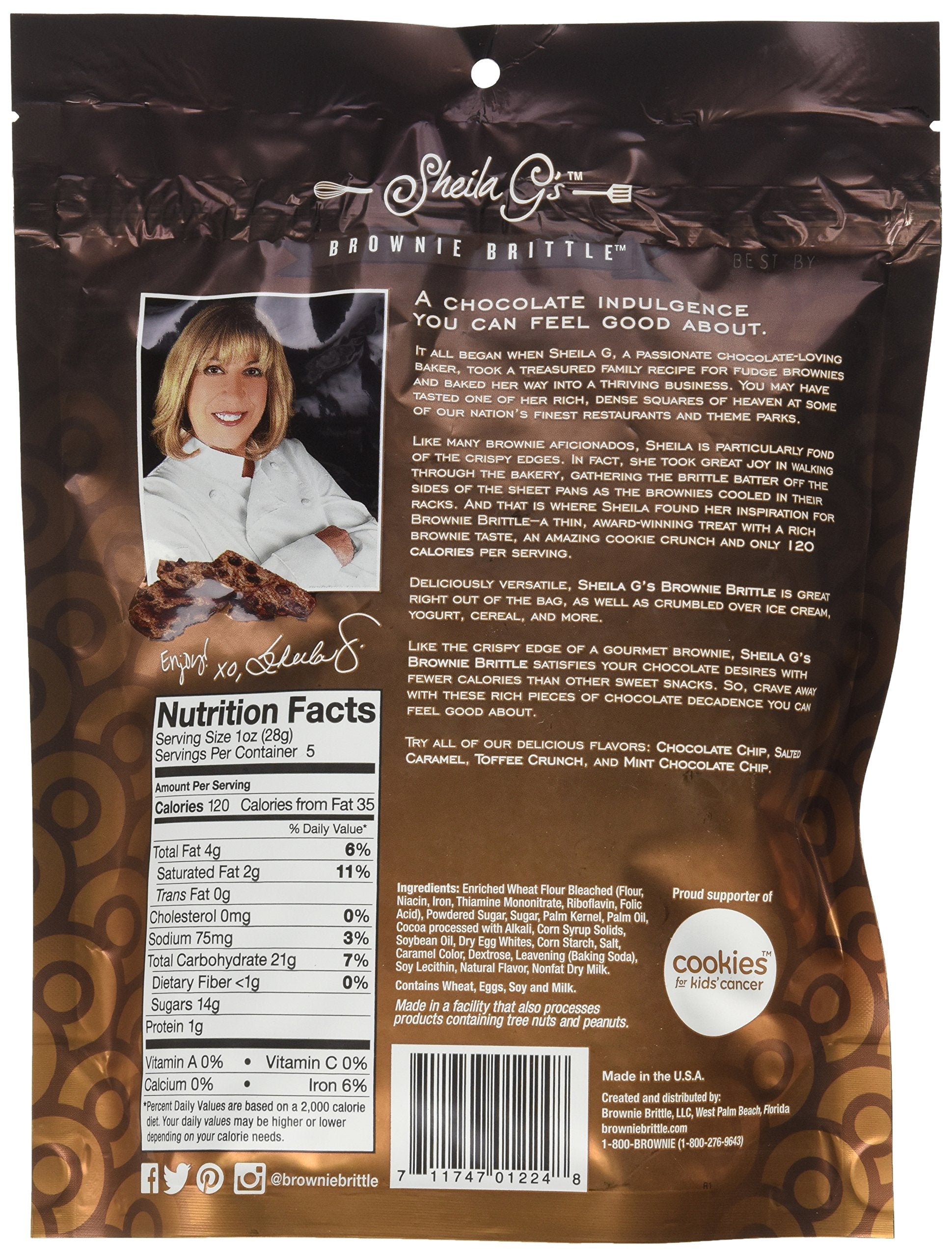 Product image of Sheila G's Brownie Brittle Chocolate Chip 5 oz 5 oz Pack of 6
