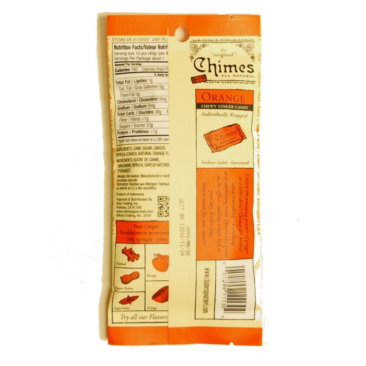 Product image of Chimes Ginger Chews Mango Flavor 1.5 oz 1.5 oz Pack of 3
