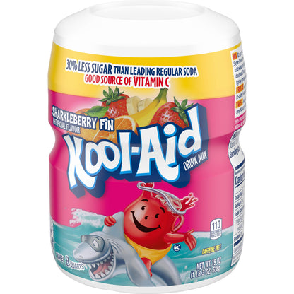 Product image of Kool-Aid Caffeine Free Strawberry Orange Punch Sweetened Powdered Drink Mix Canisters 19 oz 19 oz Pack of 12