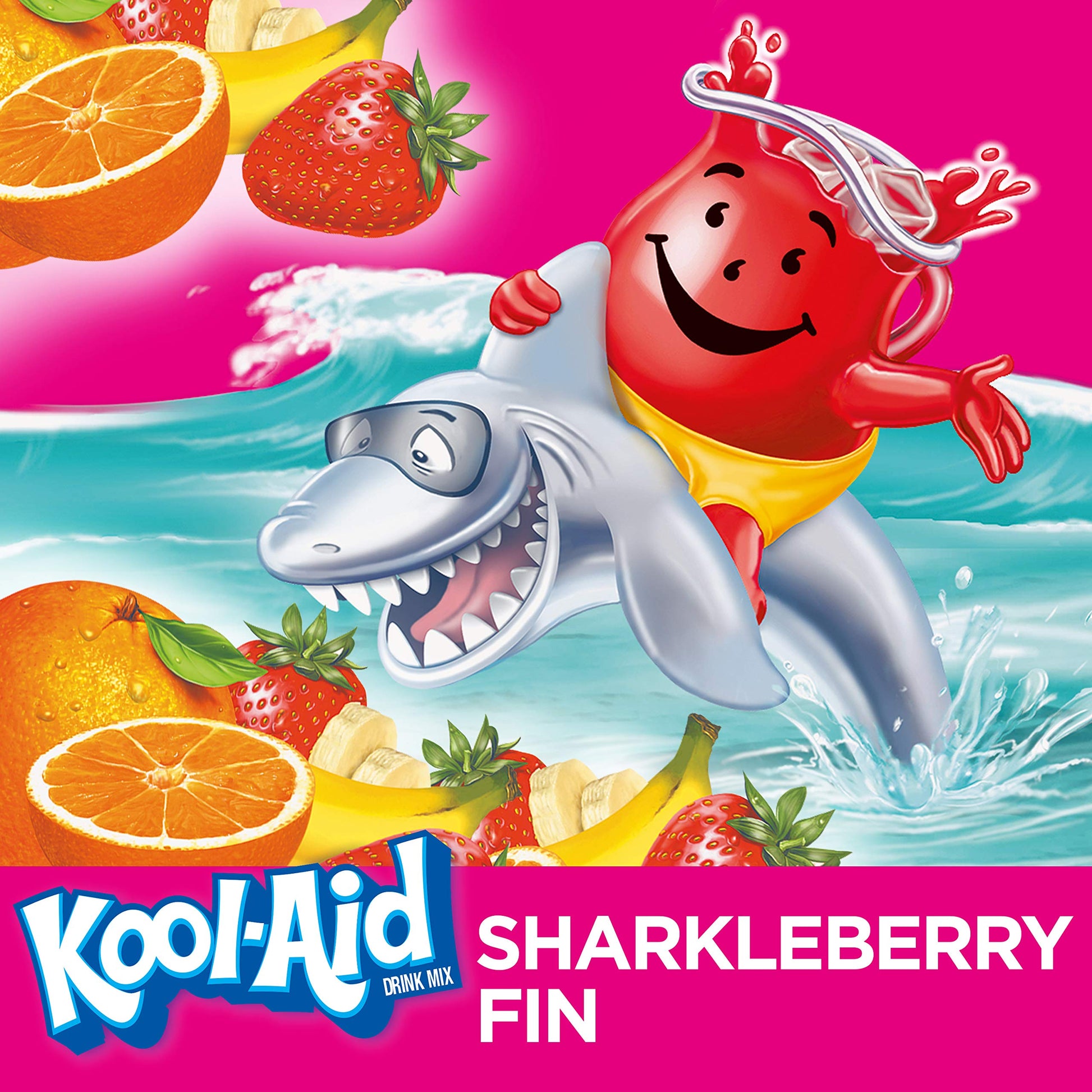 Product image of Kool-Aid Caffeine Free Strawberry Orange Punch Sweetened Powdered Drink Mix Canisters 19 oz 19 oz Pack of 12