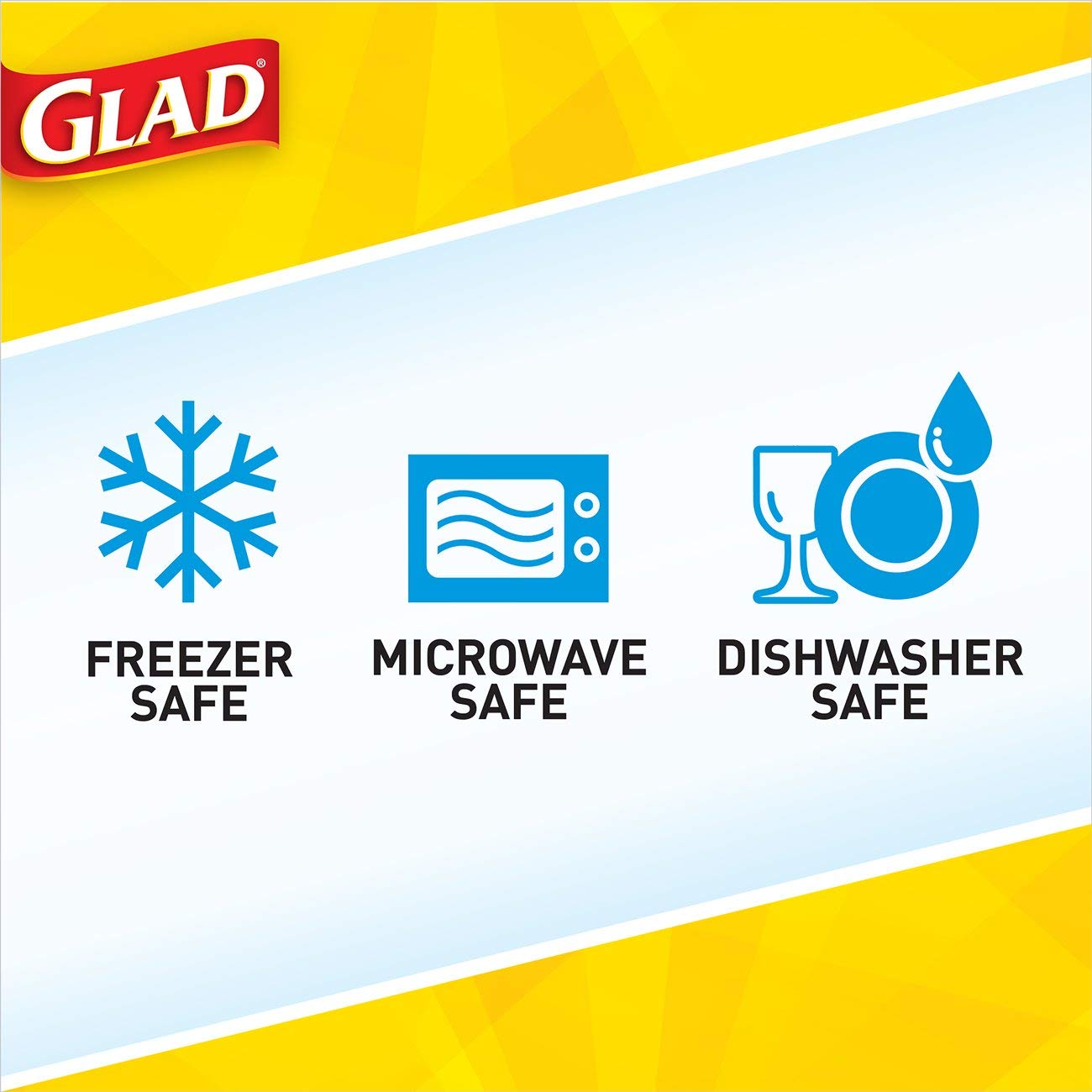 Product image of Glad Food Storage Containers Family Sized 104 oz 3 ct 104 oz 3 Count