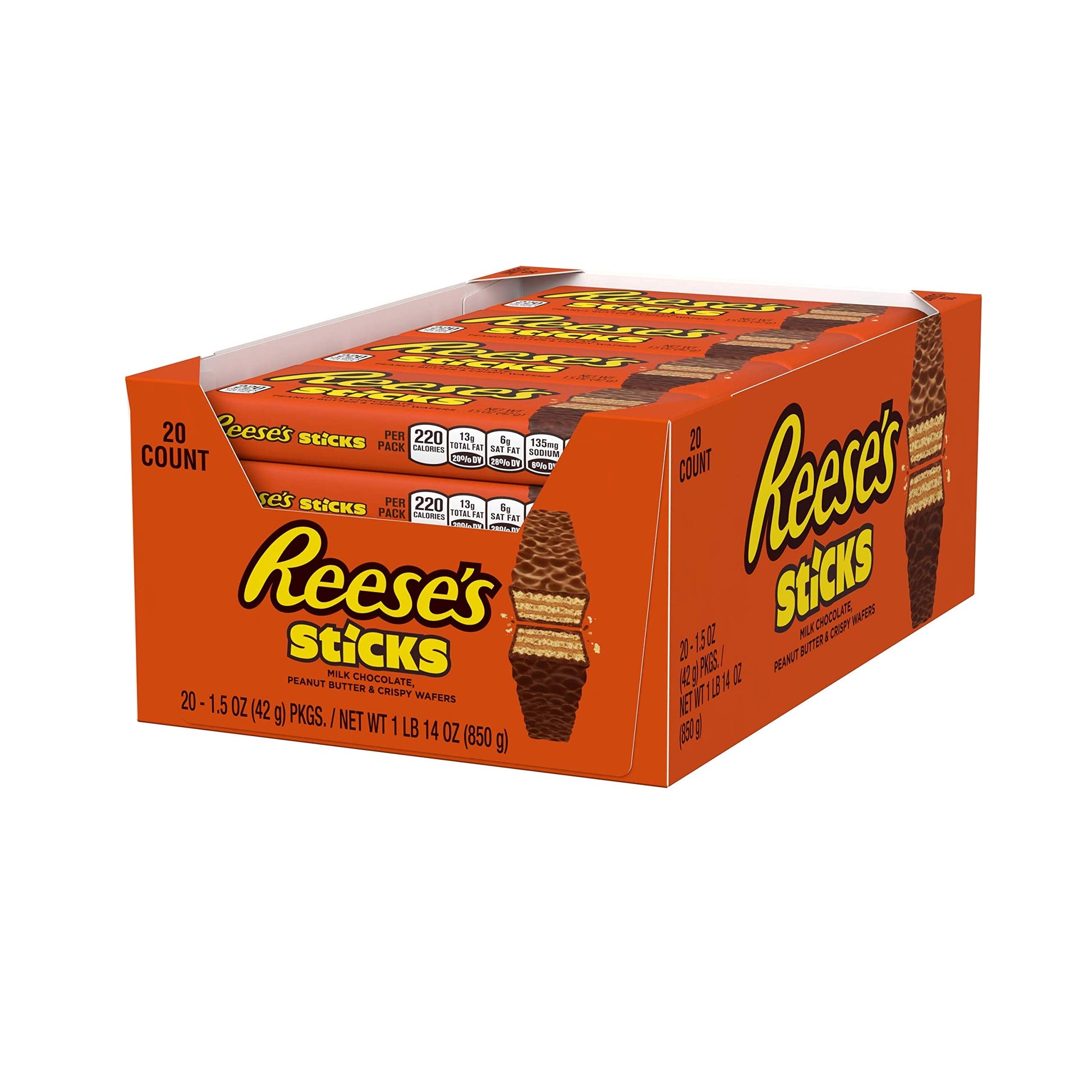 Product image of REESE'S Peanut Butter Candy Sticks 1.5 oz 1.5 oz Pack of 20
