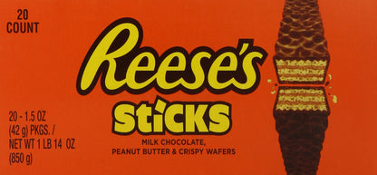 Product image of REESE'S Peanut Butter Candy Sticks 1.5 oz 1.5 oz Pack of 20